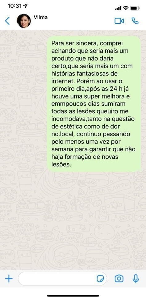 Depoimento WhatsApp Vilma
